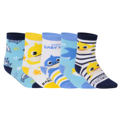 5PACK babysokjes Cerdá Baby Haai multicolour (2200007399)