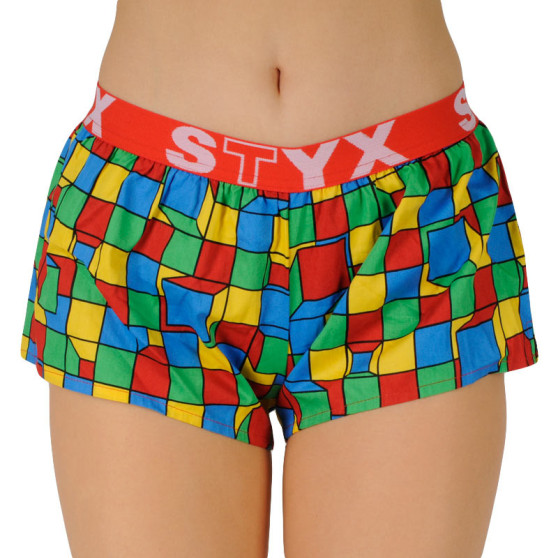 Damesboxershorts Styx kunst sport rubber blokjes (T959)