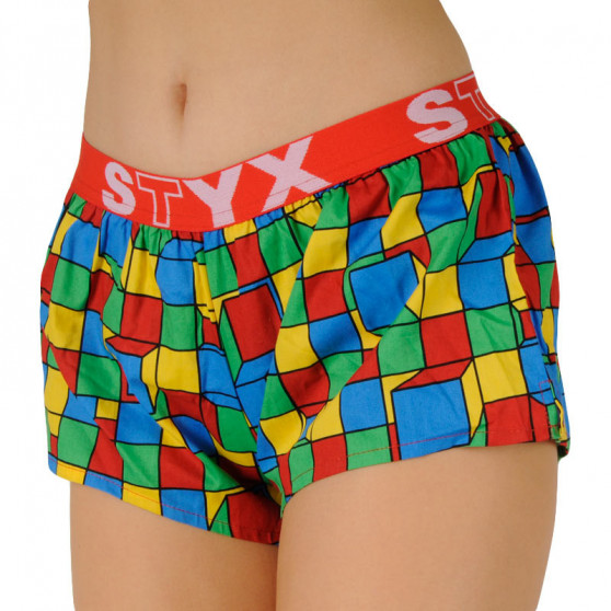 Damesboxershorts Styx kunst sport rubber blokjes (T959)