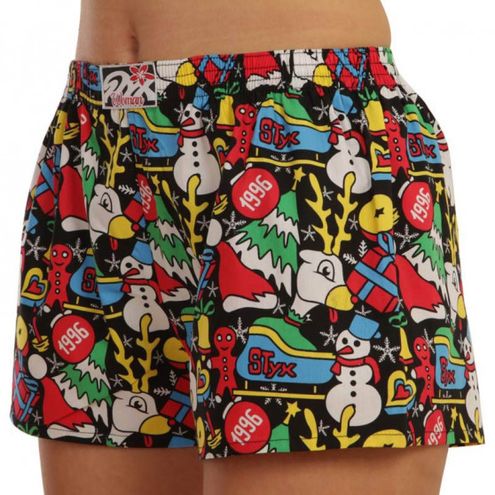 Damesboxershorts Styx kunst klassieke rubber Kerstmis (K1258)