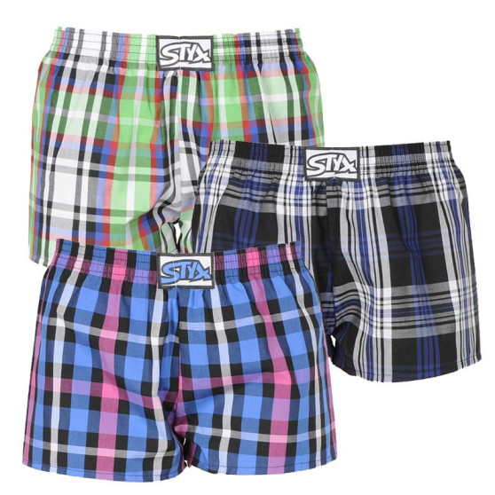 3PACK kindershort Styx classic elastisch meerkleurig (J8353840)