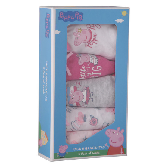 5PACK meisjes slip Cerdá Peppa Pig multicolour (2200007752)