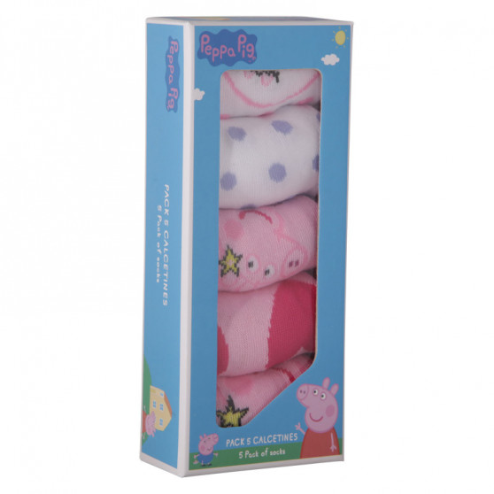 5PACK kindersokken Cerdá Peppa Pig veelkleurig (2200007756)