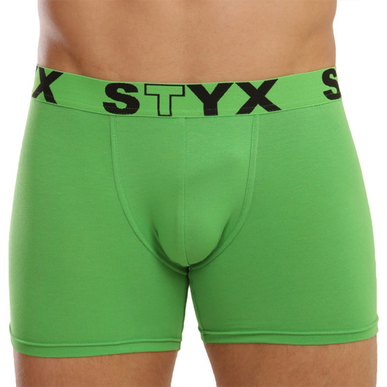 Herenboxershort Styx lang sportelastisch groen (U1069)