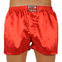 Herenboxershort Styx klassiek elastisch rood satijn (C663)