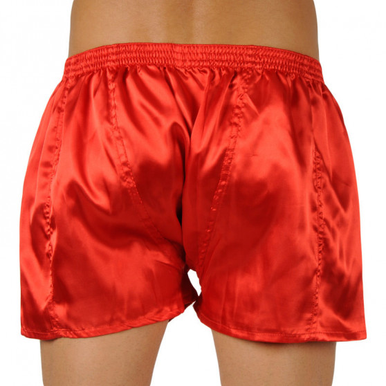 Herenboxershort Styx klassiek elastisch rood satijn (C663)