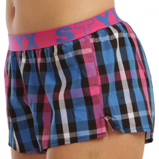 Damesboxershorts Styx sportelastisch veelkleurig (T835)