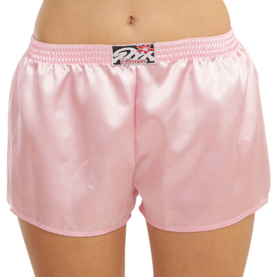 Damesboxershorts Styx classic rubber satijn roze (L1160)