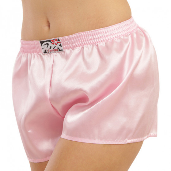 Damesboxershorts Styx classic rubber satijn roze (L1160)