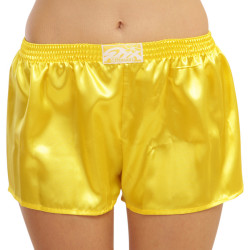 Damesboxershorts Styx classic rubber satijn geel (L1068)