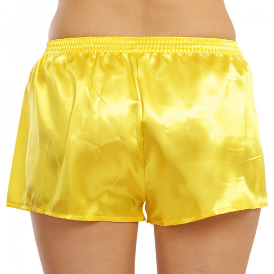 Damesboxershorts Styx classic rubber satijn geel (L1068)