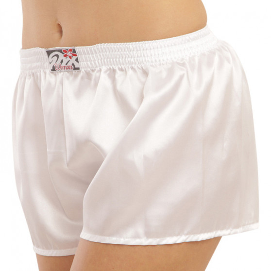 Damesboxershorts Styx klassiek elastisch satijn wit (L1061)