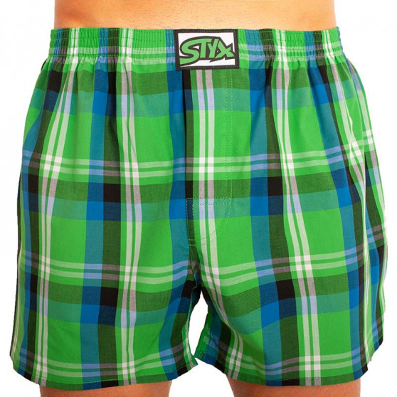 5PACK klassieke rubberen Herenboxershort en bamboe sokken Styx in geschenkverpakking (5HB960A82230347)