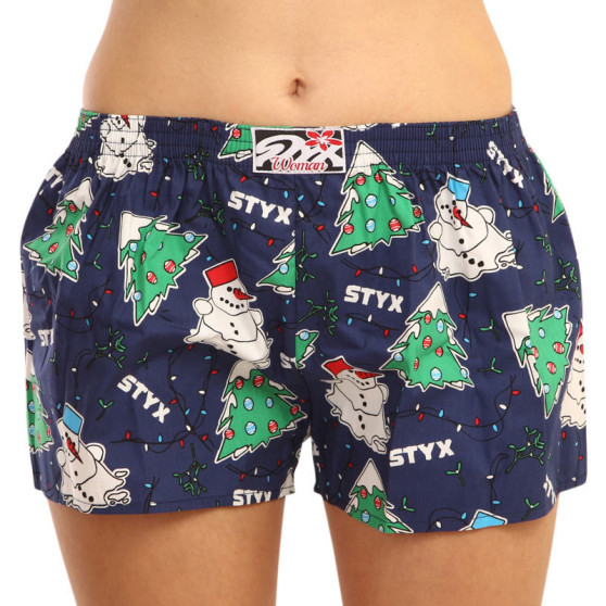 Damesboxershorts Styx kunst klassieke rubber Kerstmis (K1450)