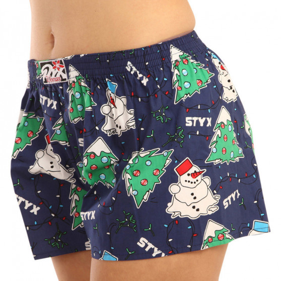 Damesboxershorts Styx kunst klassieke rubber Kerstmis (K1450)