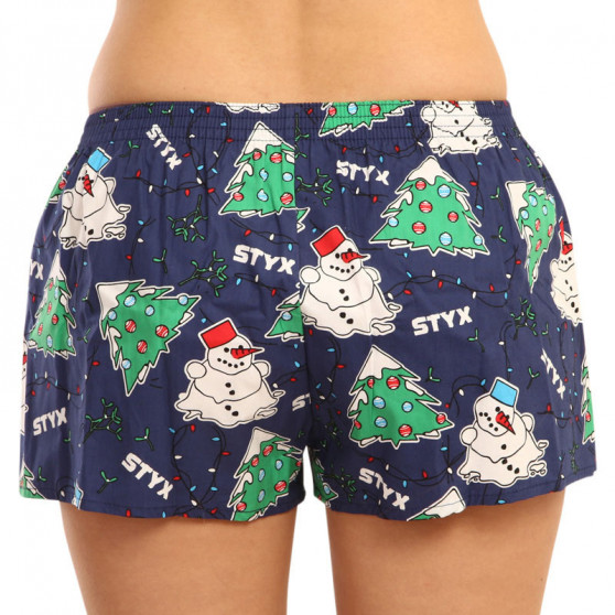 Damesboxershorts Styx kunst klassieke rubber Kerstmis (K1450)