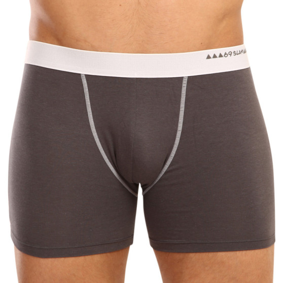 Herenboxershort 69SLAM fit bamboe effen (MBWPLN-DG)