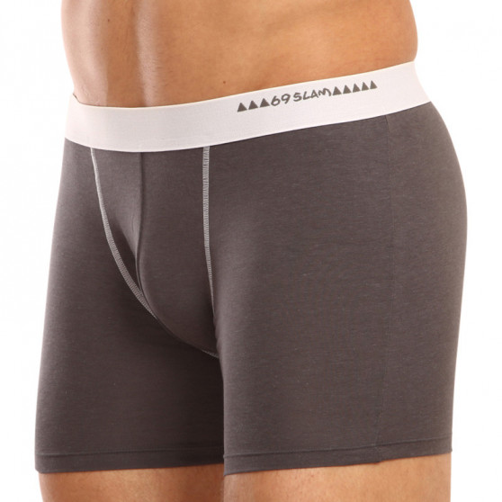 Herenboxershort 69SLAM fit bamboe effen (MBWPLN-DG)