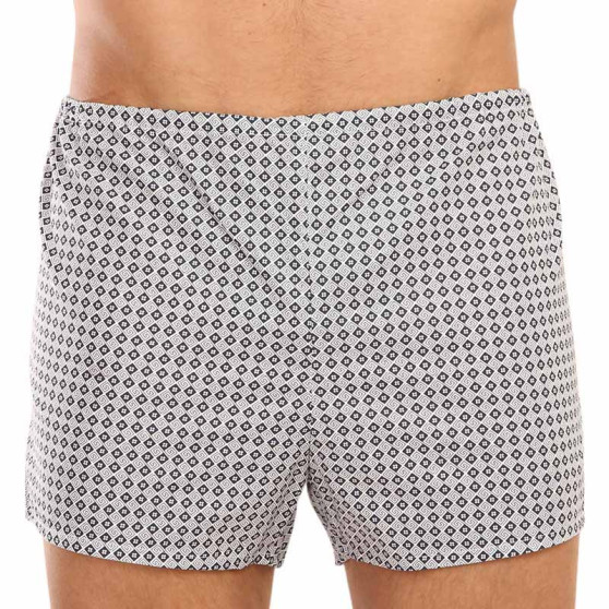 Klassieke Herenboxershort Foltýn zwart beige patroon