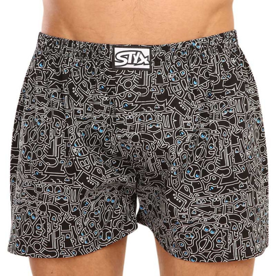 Herenboxershort Styx art classic rubber doodle (A1256)