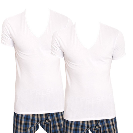 2PACK heren t-shirt Calvin Klein wit (NB1089A-100)