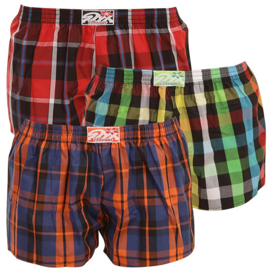 3PACK Damesboxershorts Styx klassiek elastisch meerkleurig (K8232628)