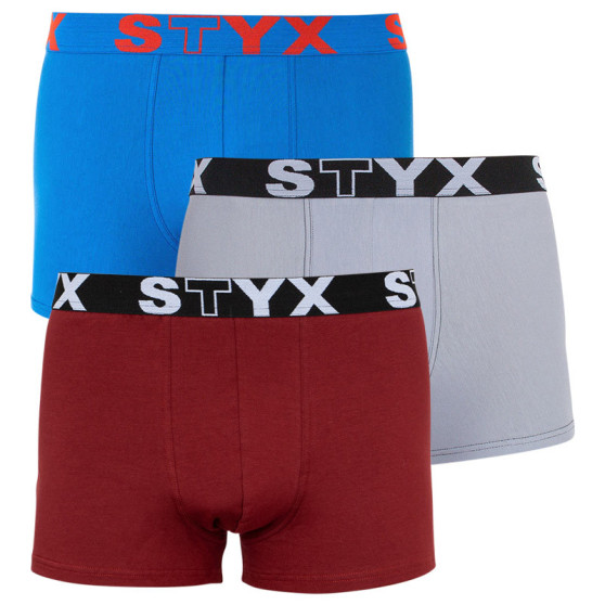 3PACK herenboxershort Styx sport elastisch oversized multicolour (R9676067)