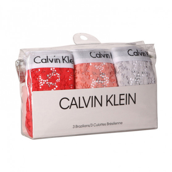 3PACK Dames Braziliaanse slip Calvin Klein veelkleurig (QD3925E-W5F)