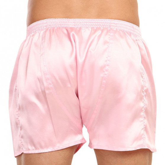 Herenboxershort Styx classic rubber satijn roze (C1160)