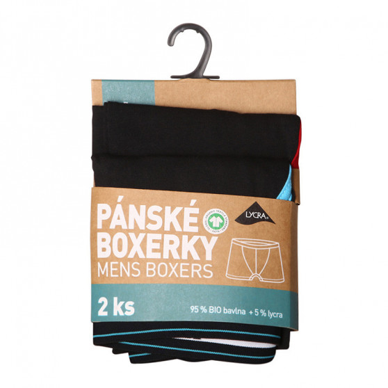 2PACK Herenboxershort Molvy zwart (KP-082-BEU)