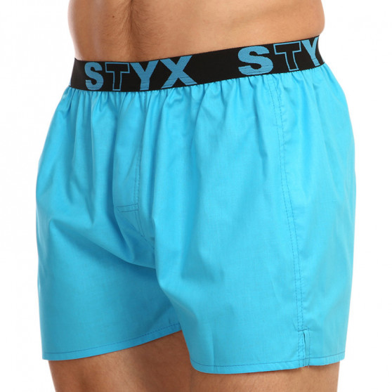 Herenboxershort Styx sport elastisch lichtblauw (B969)