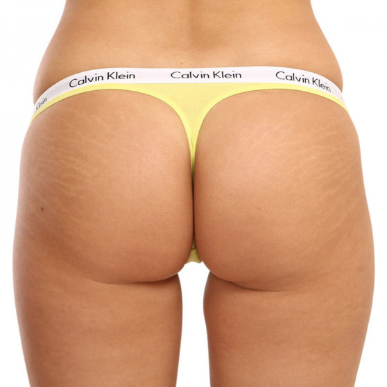 3PACK dames string Calvin Klein oversized multicolour (QD3800E-13X)