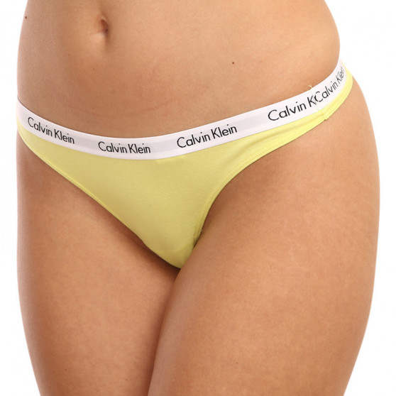 3PACK dames string Calvin Klein oversized multicolour (QD3800E-13X)