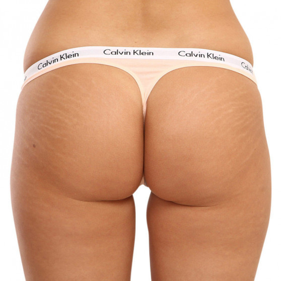 3PACK dames string Calvin Klein oversized multicolour (QD3800E-13X)