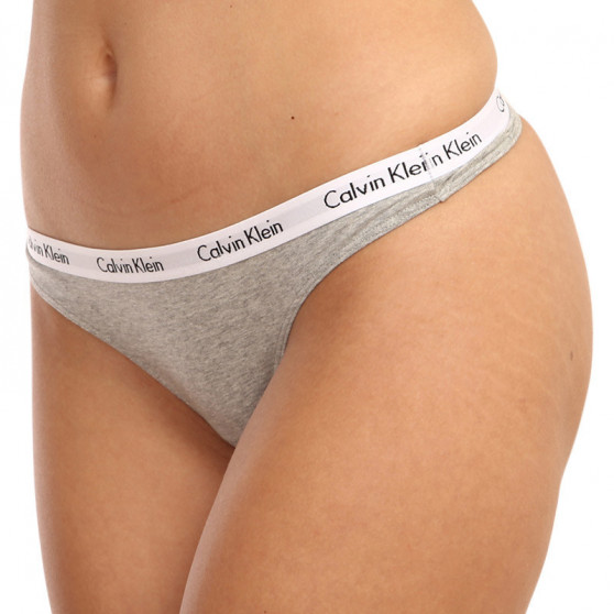 3PACK dames string Calvin Klein oversized multicolour (QD3800E-13X)