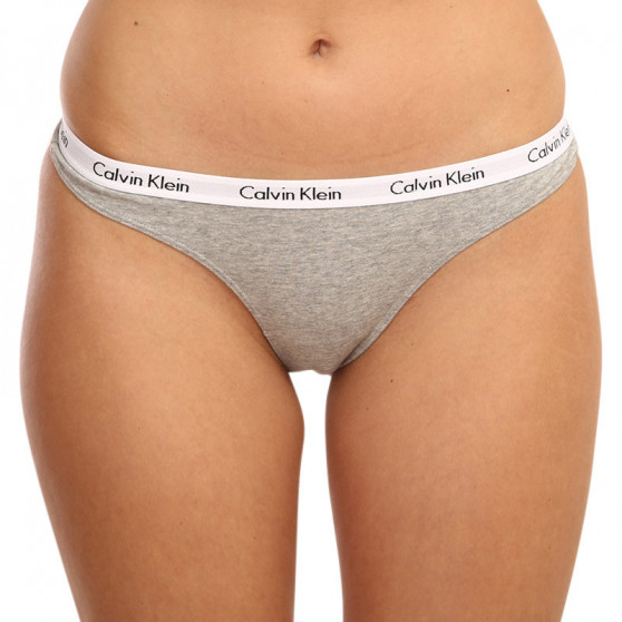 3PACK dames string Calvin Klein oversized multicolour (QD3800E-13X)