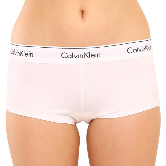 Dames slip Calvin Klein boyshort wit (F3788E-100)