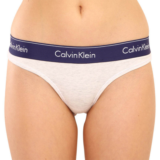 Dames string Calvin Klein grijs (F3786E-PHH)