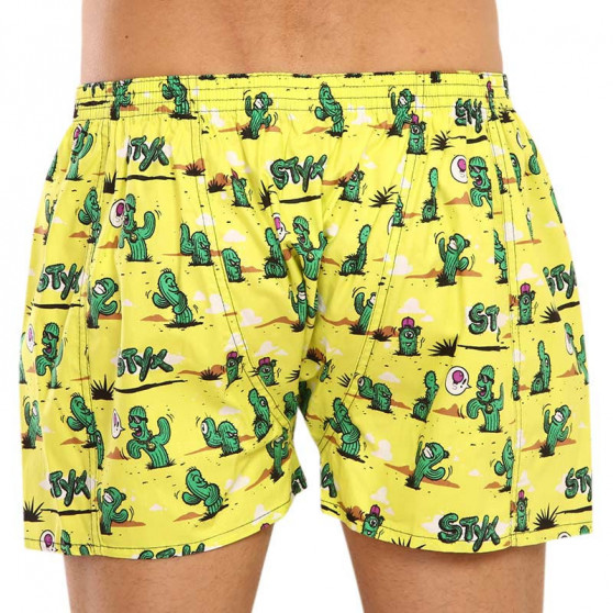 Herenboxershort Styx art classic rubber oversized cactus (E1351)