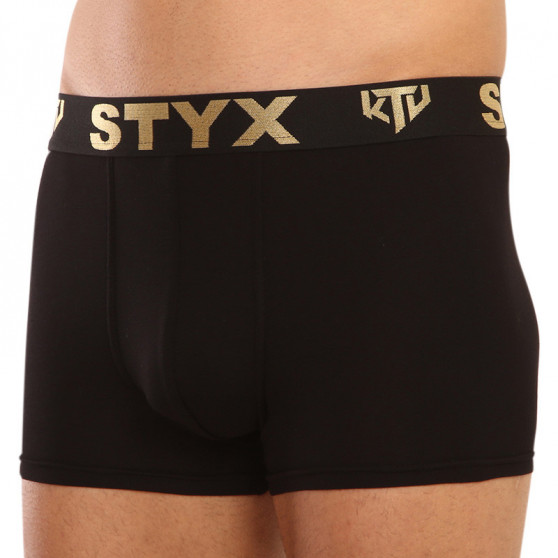 Herenboxershort Styx / KTV sport rubber zwart - zwart rubber (GTC960)