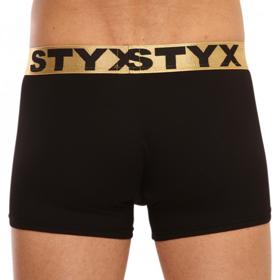 Herenboxershort Styx / KTV sport elastiek zwart - goud elastiek (GTZ960)