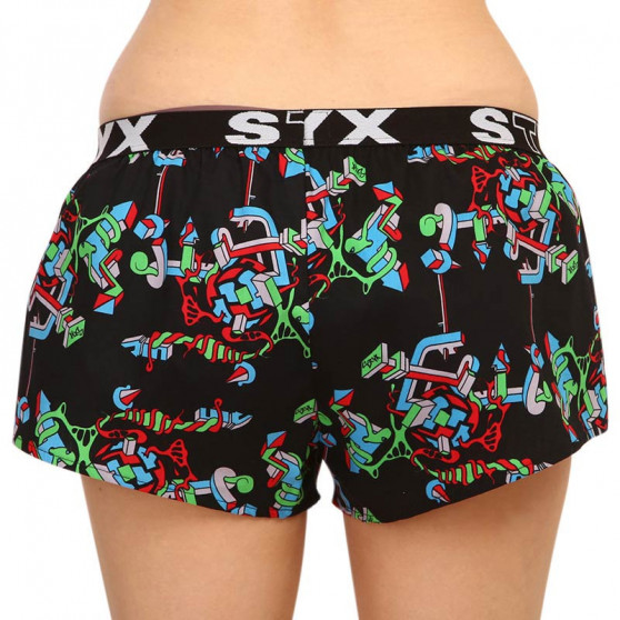 Vrouwen shorts Styx kunst sport rubber structuur (T958)