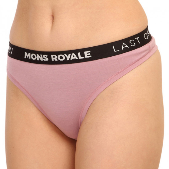 Dames string Mons Royale merino roze (100311-1015-393)