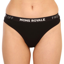 Dames string Mons Royale merino zwart (100311-1015-001)