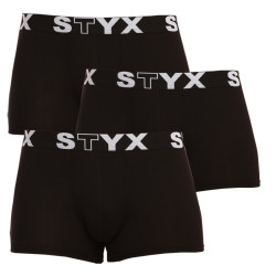 3PACK herenboxershort Styx sport elastisch zwart (G9606060)