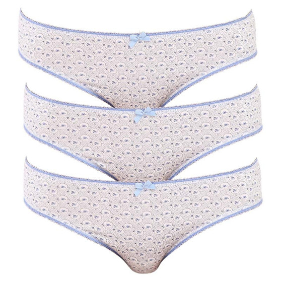 3PACK Dames slip Molvy blauw (3MD-792-KEU)