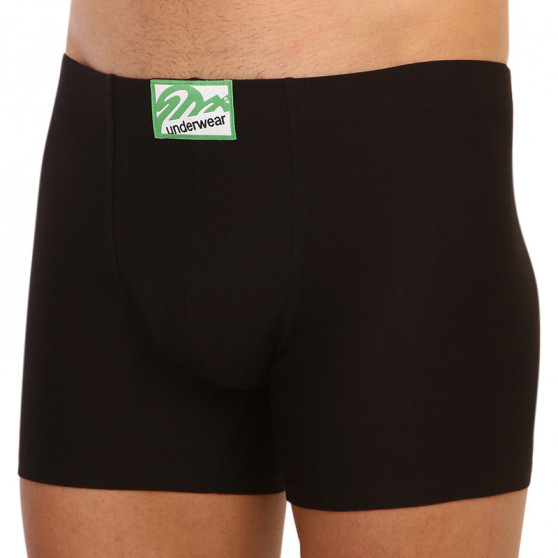 Herenboxershort Styx lang klassiek elastisch zwart (F962)