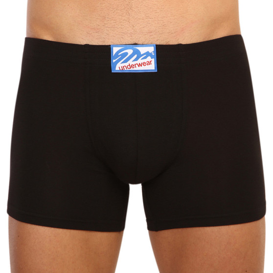 Herenboxershort Styx lang klassiek elastisch zwart (F961)