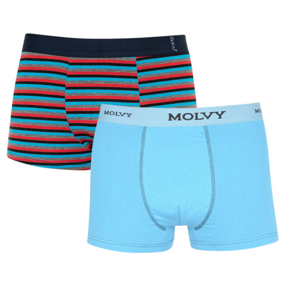 2PACK Herenboxershort Molvy veelkleurig (2MP-305-BEU)