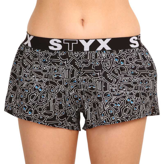 Damesboxershorts Styx kunst sport rubber doodle (T1256)